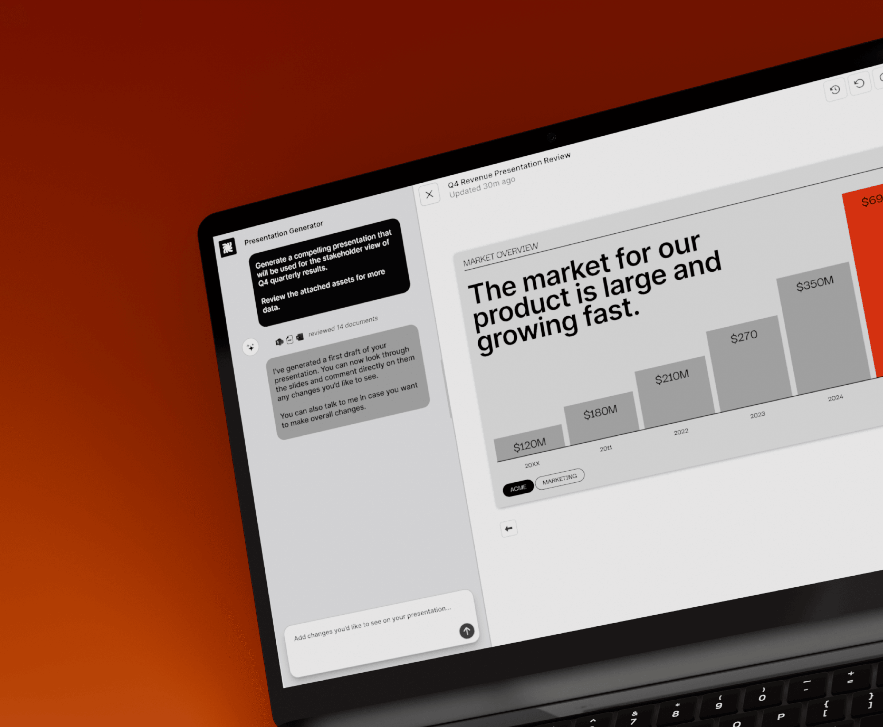 Generate media and presentations using AI to save time for your team